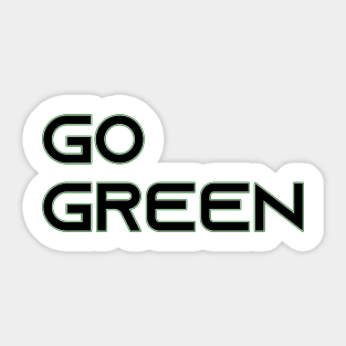 Go Green Sticker